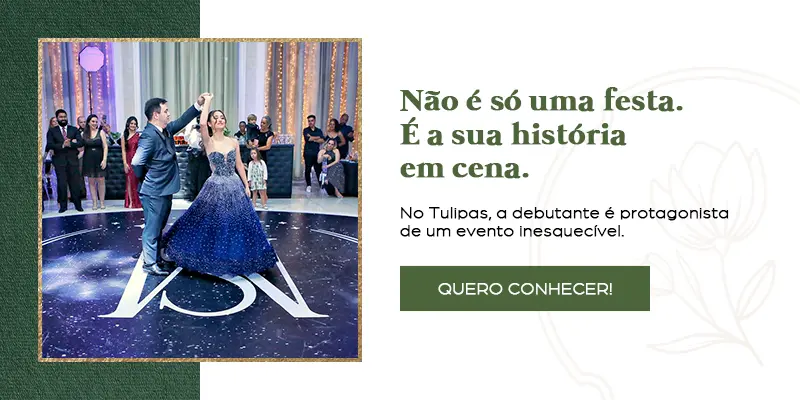 Banner debutantes Tulipas Buffet: quero conhecer Banner debutantes Tulipas Buffet: quero conhecer
